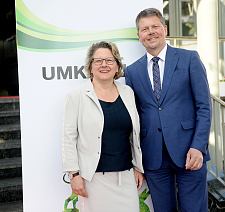 Bundesumweltministerin Svenja Schulze und Bremens Umweltsenator Dr. Joachim Lohse zum Auftakt der Umweltministerkonferenz in Bremen