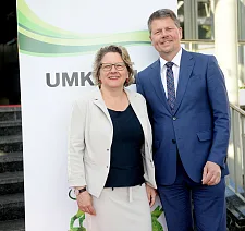 Bundesumweltministerin Svenja Schulze und Bremens Umweltsenator Dr. Joachim Lohse zum Auftakt der Umweltministerkonferenz in Bremen
