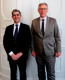 Antrittsbesuch im Rathaus