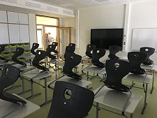 Die Schüler können kommen, alles ist bereit.