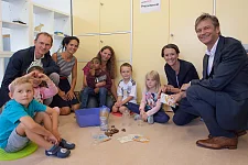 ener:kita Projektauftakt mit Senatorin Claudia Bogedan im Kinder- und Familienzentrum An Smidts Park.
