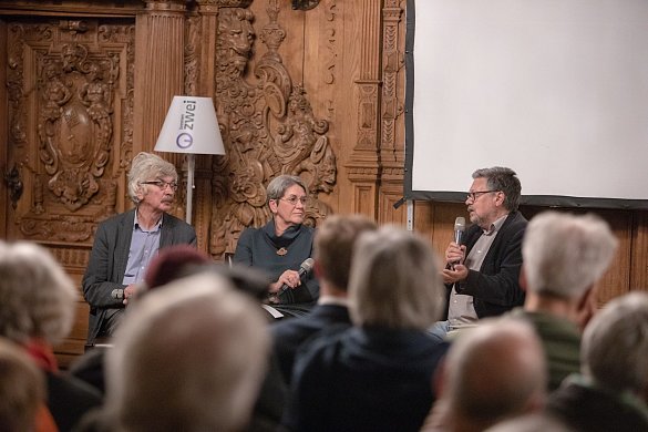 Libuse Cerna im Gespräch mit den Autoren Christoph Hein und Michail Schischkin
