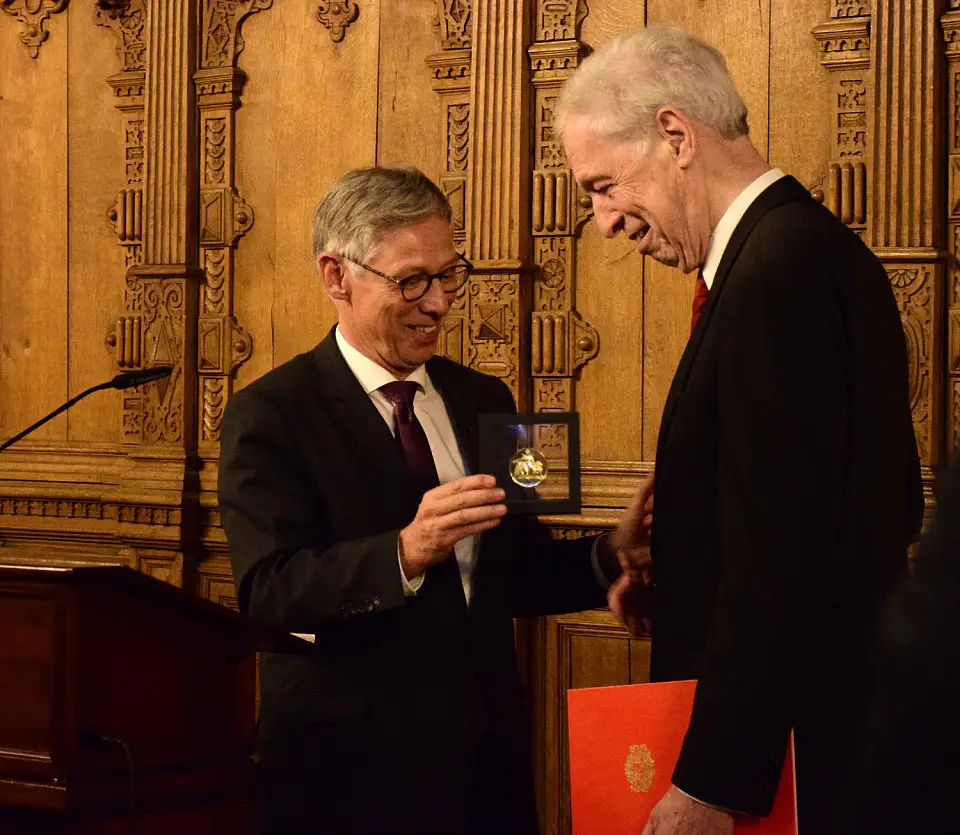 Bürgermeister Sieling und Bürgermeister a.D. Scherf