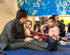 In der Kita Kinderland wurden viele verschiedene Bücher gelesen