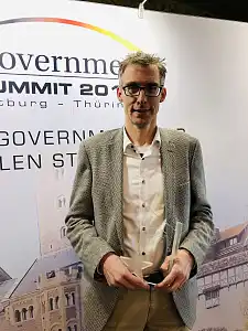 Dr. Martin Hagen bei der Preisverleihung auf der Wartburg