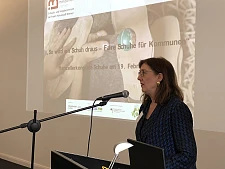 Bürgermeisterin Karoline Linnert bei der Eröffnung des Herstellerkongresses.