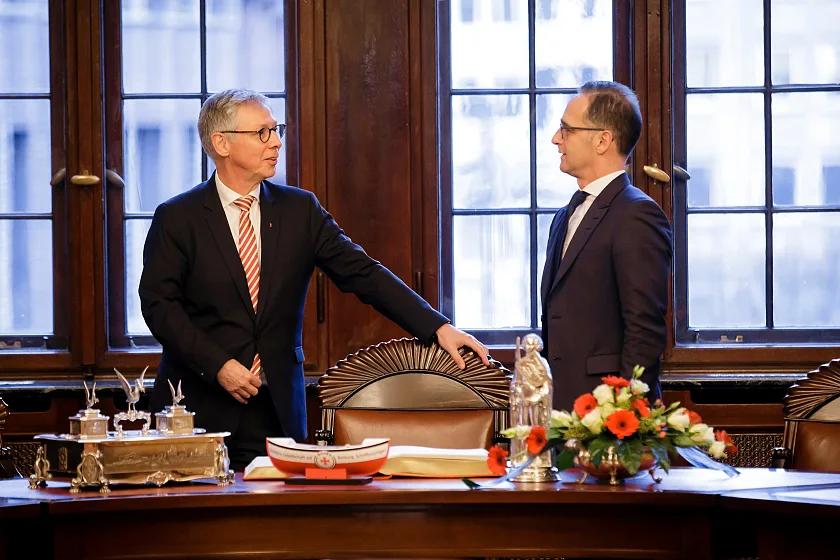 Im Senatssaal liegt das Goldene Buch bereit | Foto: Auswärtiges Amt