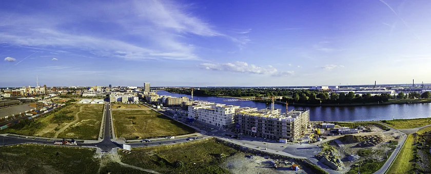 Wohnen direkt am Wasser in der Überseestadt Bremen