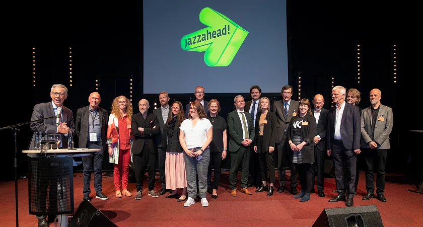 Bürgermeister Dr. Carsten Sieling eröffnet die jazzahead!,  Copyright: "M3B GmbH / Jörg Sarbach"