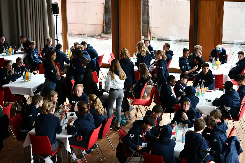 Empfang des bremischen Teams beim Bundesfinale „Jugend trainiert für Olympia“