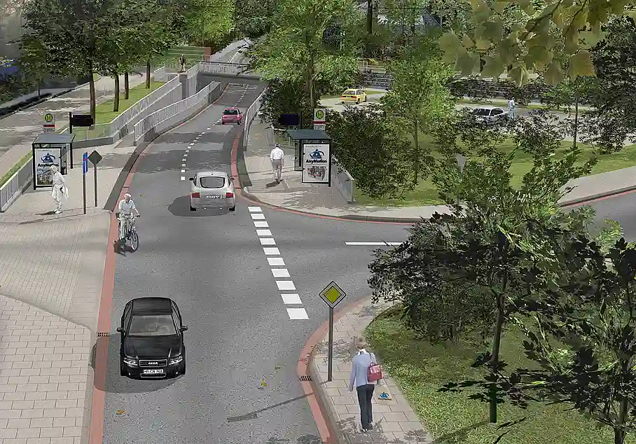 Das Bild zeigt die Unterführung der Bahngleise in der Mühlenfeldstraße und ist frei zur Veröffentlichung.