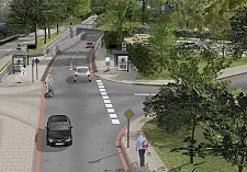 Das Bild zeigt die Unterführung der Bahngleise in der Mühlenfeldstraße und ist frei zur Veröffentlichung.