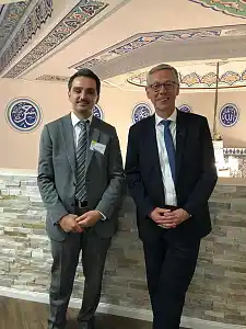 Bürgermeister Carsten Sieling und der Gemeinde-Imam Engin Aydin
