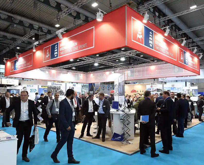 Der gemeinsame Stand der Bremer Hafenwirtschaft © bremenports