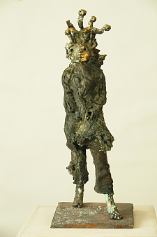 Gorgo Medusa im Wind, Bronze, 2013, 41x15 x16