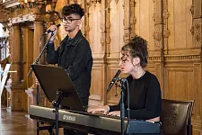 Alicia Groß und Georgi Simeonov sorgten mit ihrer Musik für Begeisterung