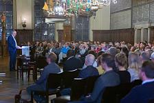 Eröffnung des Literaturfestivals in der Oberen Rathaushalle durch Bürgermeister Andreas Bovenschulte