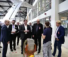 Rundgang durch die Werft der Atlas Air Service AG