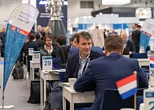 Am Bremer Stand auf der Space Tech Expo finden rund 2.800 Fachgespräche statt, die über das „EEN-Matchmaking“-Tool vereinbart wurden