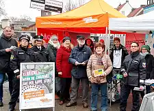 Akteurinnen und Akteure der Initiative „Schluss mit schmutzig!“ am 21.11.2019 in Gröpelingen