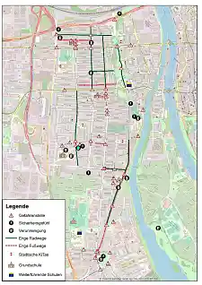 Die Neustadt mit den Augen der Kinder: Gefahrenstellen, Verunreinigung und Beeinträchtigung des Sicherheitsgefühls