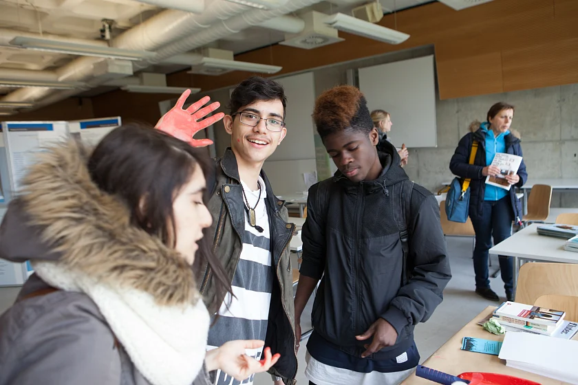 Gemeinsam gegen Rassismus - Landesnetzwerktreffen der Courage Schulen in der Uni Bremen ©  LzpB, Foto: Henry Fried