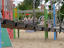 Ein Spielplatz in Bremen nach der Umgestaltung