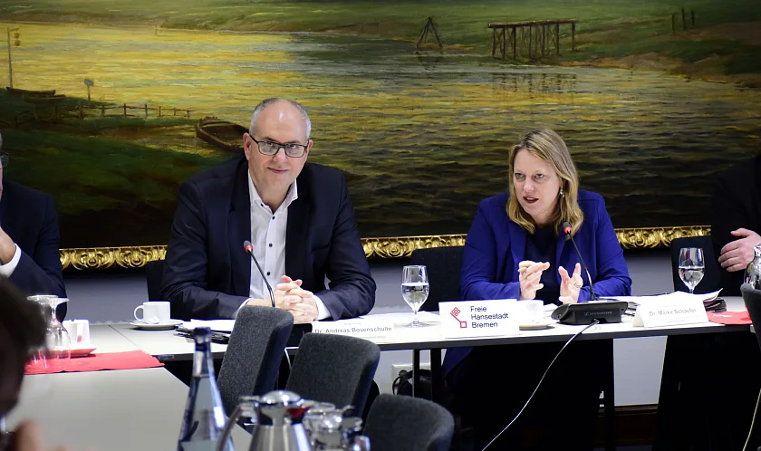 Bürgermeister Andreas Bovenschulte und Bürgermeisterin Maike Schaefer