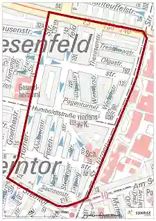 Gebiet des Bewohnerparkens