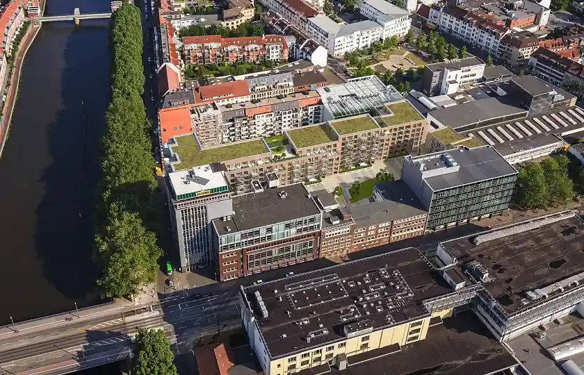 Wohnen an der Weser: die "WeserHöfe" © Justus Grosse Projektentwicklung GmbH