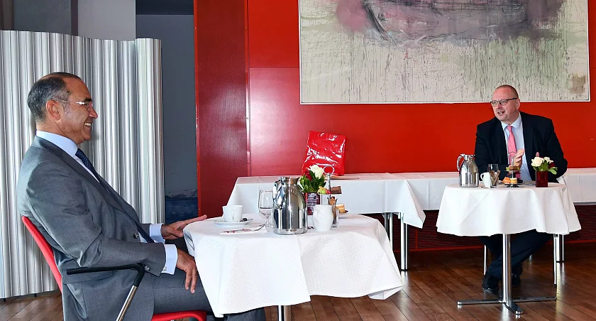 Staatsrat Joachim mit Botschafter Abdelhamid