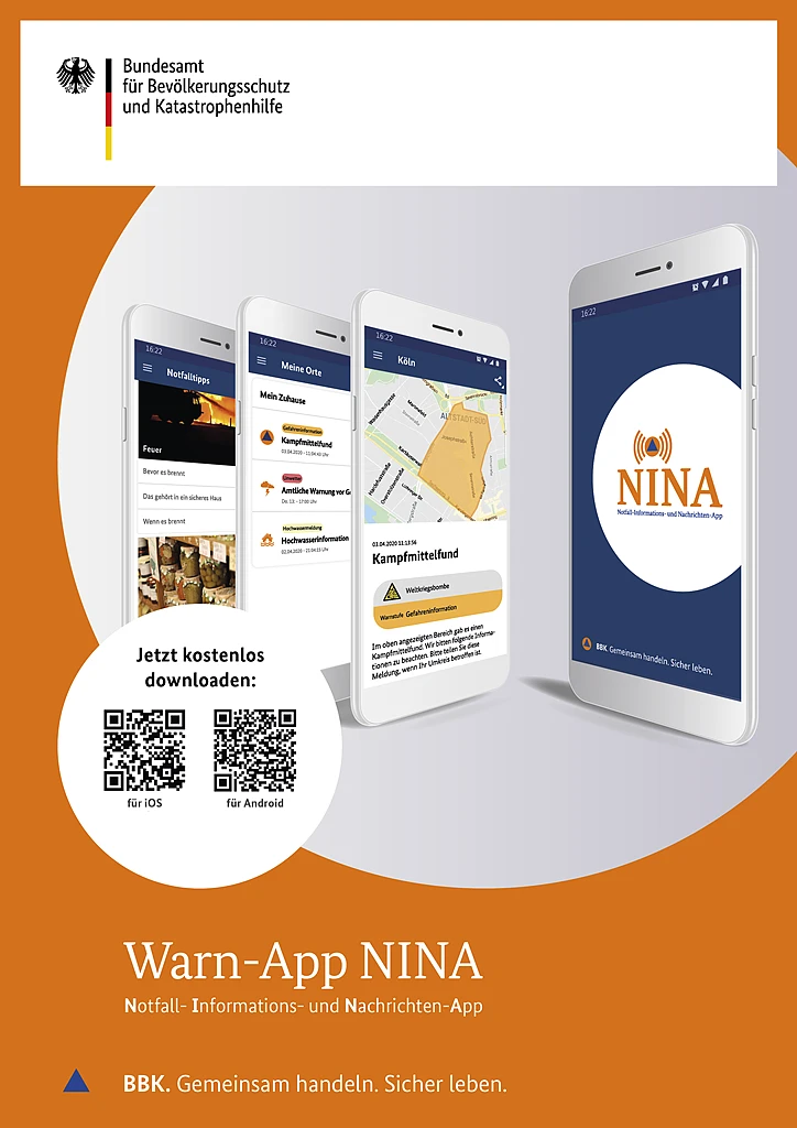 NINA Warn-App Quelle: BBK