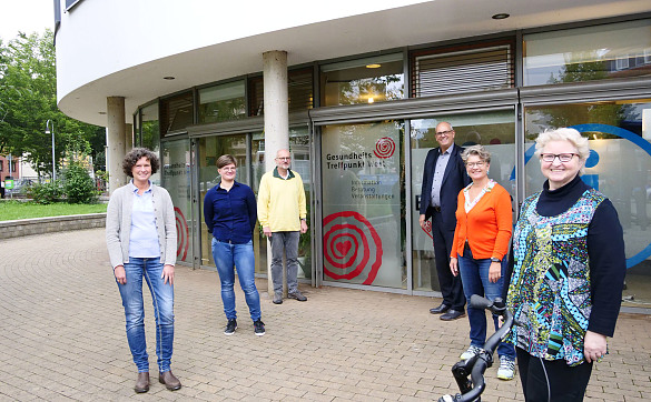 Bürgermeister Andreas Bovenschulte zu Besuch im Gesundheitstreff West in Gröpelingen