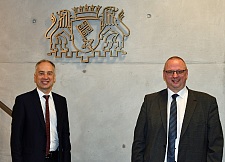 Staatsrat Joachim mit Botschafter O’Brien | Foto: Landesvertretung Bremen