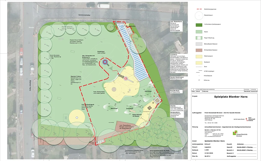 Lageplan Spielplatz "Blanker Hans"
