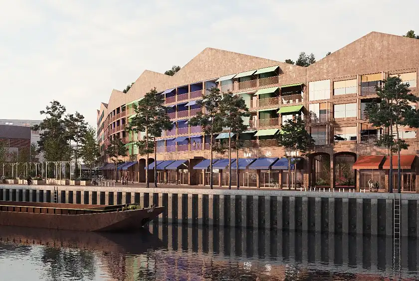 Das Plangebiet Stephani-Bogen wird nach dem Entwurf des Architekturbüros ROBERT NEUN realisiert. © Philipp Obkircher / ROBERTNEUN  