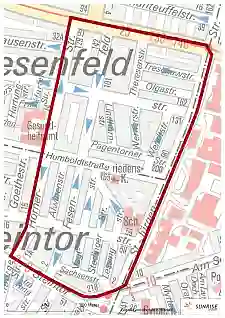 SUNRISE-Gebiet der östlichen Vorstadt