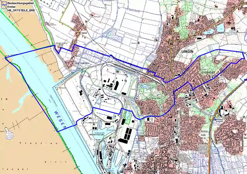  Beobachtungsgebiet in Bremerhaven