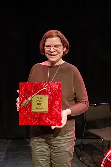 Senatorin Kristina Vogt  erhält den ZORA AWARD 2021 Foto: Marcel Courth/EMG