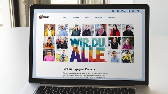 Die Website der Kampagne. Foto: Bernstein-GmbH