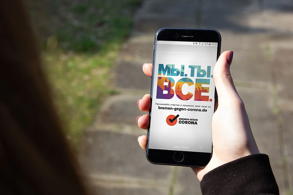 Bald schon soll es Informationen der Kampagne auch in unterschiedlichen Sprachen geben. Foto: Bernstein-GmbH