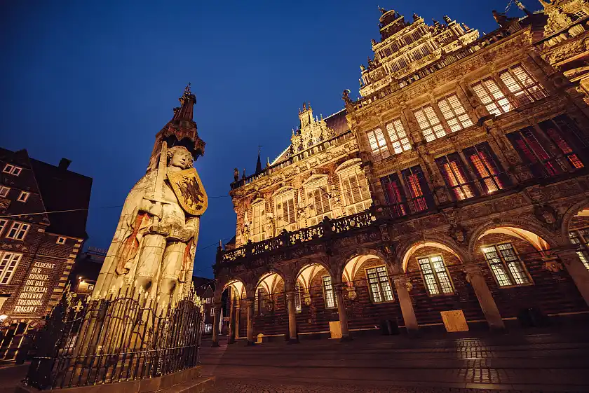 Das UNESCO-Welterbe Rathaus und Roland | Foto: Senatspressestelle Jonas Ginter