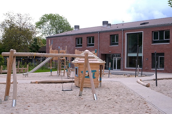 In der neuen Kindertagesstätte finden bis zu 120 Kinder in vier Elementar-, einer Krippen- sowie einer alterserweiterte Gruppe Platz. Foto: SKB