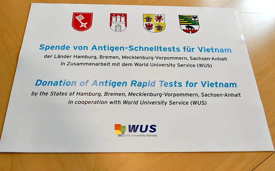 Die Spendentafel. Foto: Landesvertretung 