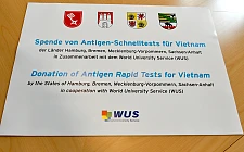 Die Spendentafel. Foto: Landesvertretung 