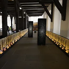 "Zwei Tage im Winter" - Impression vom Aufbau der Ausstellung in der Unteren Halle