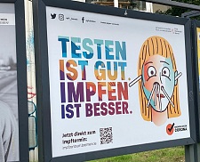 Plakat der Kampagne "Bremen gegen Corona" Foto: Bernstein GmbH