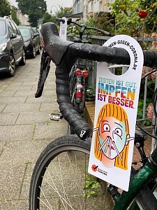 Bike-Cards der Kampagne "Bremen gegen Corona". Foto: Bernstein GmbH.
