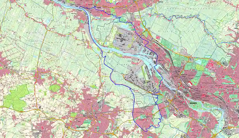Im eingezeichneten Bereich wird die Überwachungszone eingerichtet. Karte: Gesundheitsressort