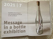 Die Coronakrise bringt die Künstlerin zu kreativen Ideen, um den fehlenden Ausstellungsmöglichkeiten zu entgehen. Es entsteht die "Flaschenpost-Ausstellung". Foto: Kultur